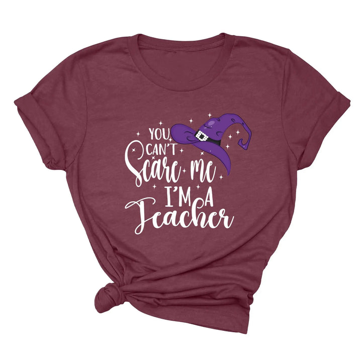 You Can't Scare Me I'm a Teacher Halloween Shirt | Spooky Teacher Gift Shirtprintingcenter