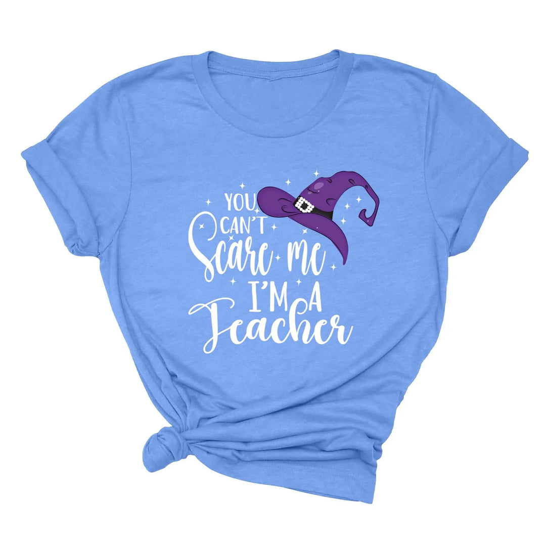 You Can't Scare Me I'm a Teacher Halloween Shirt | Spooky Teacher Gift Shirtprintingcenter