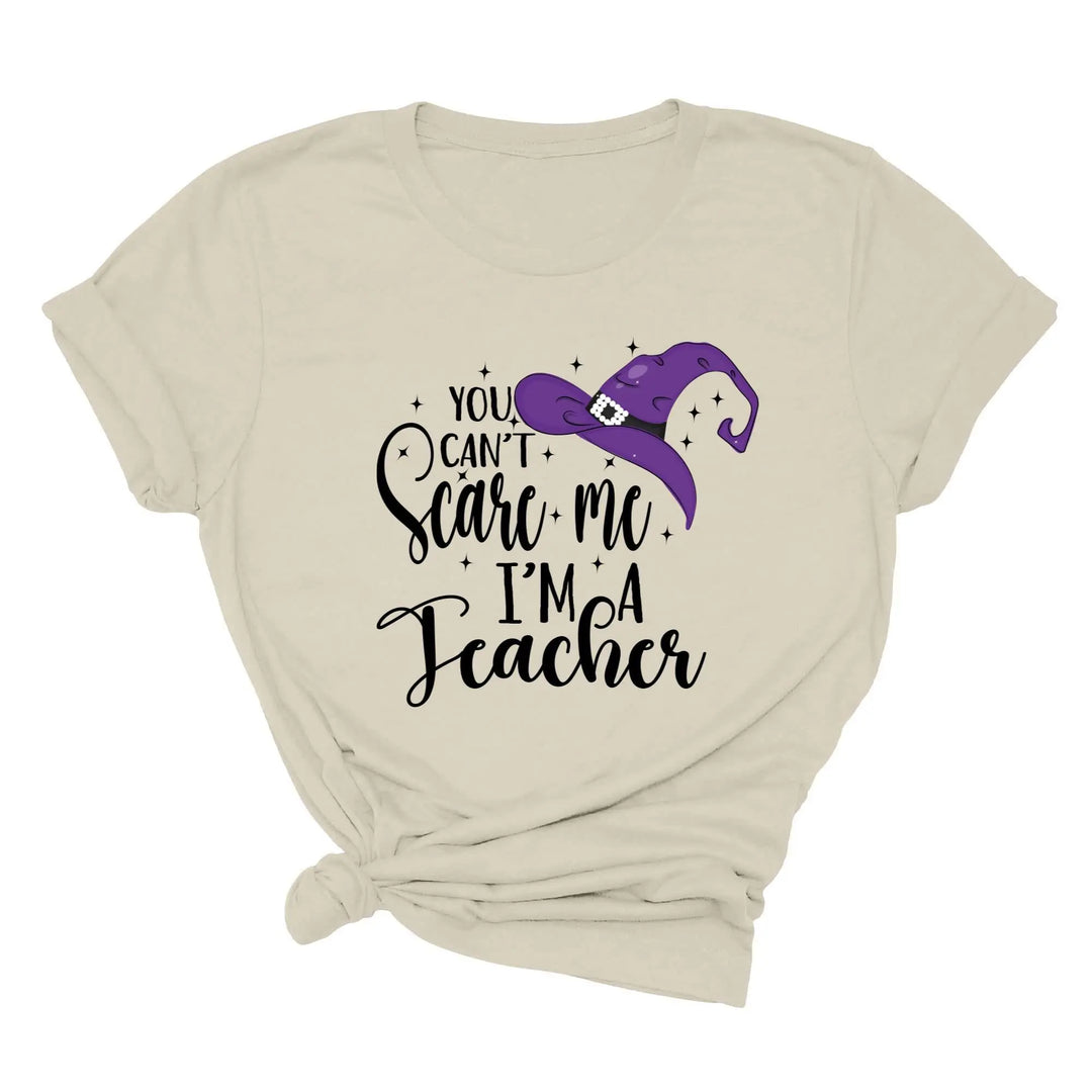 You Can't Scare Me I'm a Teacher Halloween Shirt | Spooky Teacher Gift Shirtprintingcenter