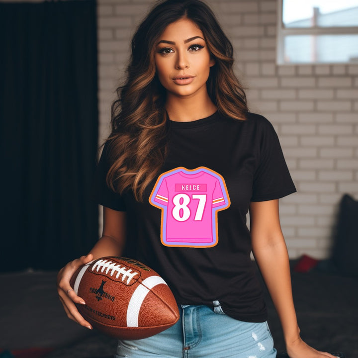 Taylor Kelce 87 Chiefs Era DTF Transfer, Football Swelce 87 DTF Transfer