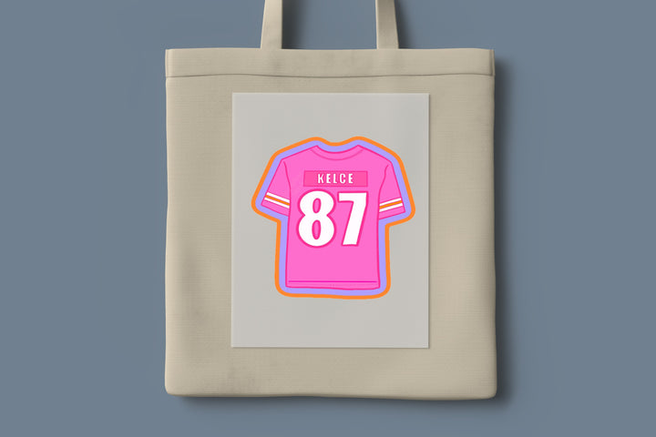 Taylor Kelce 87 Chiefs Era DTF Transfer, Football Swelce 87 DTF Transfer