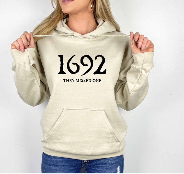 1692 They Missed One Hoodie - Retro Salem Witch Halloween Gift