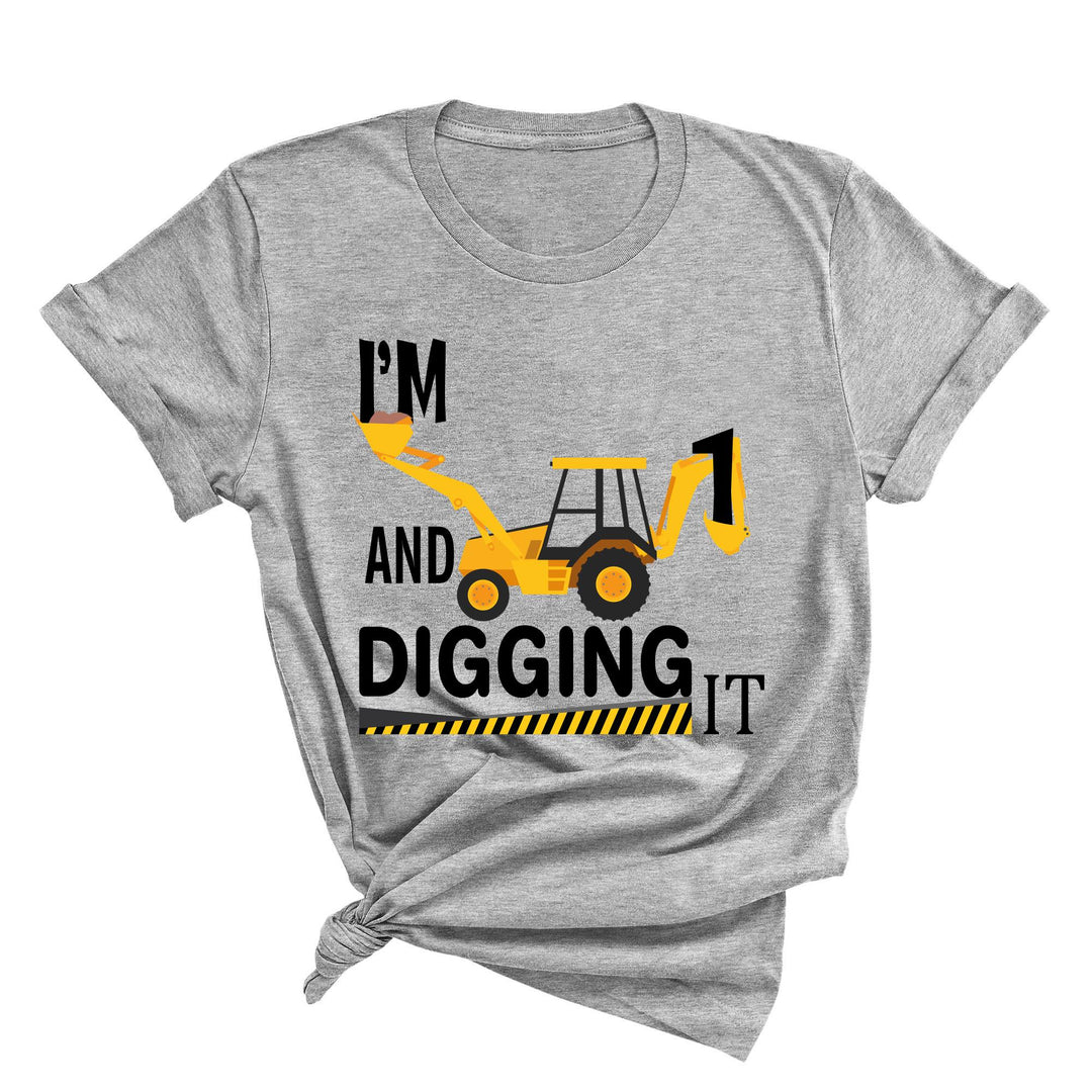 Custom Construction Birthday Shirt - Family Crew Tee | Diggin' It