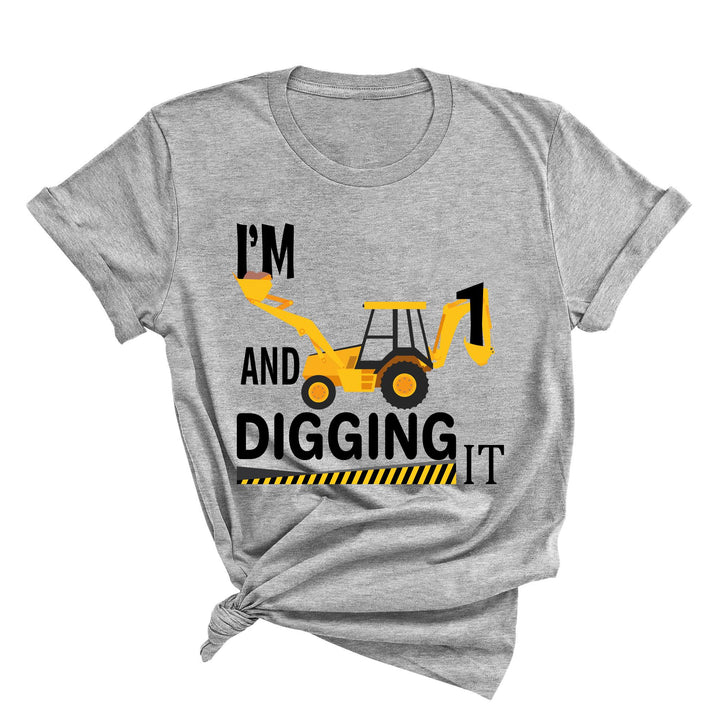 Custom Construction Birthday Shirt - Family Crew Tee | Diggin' It