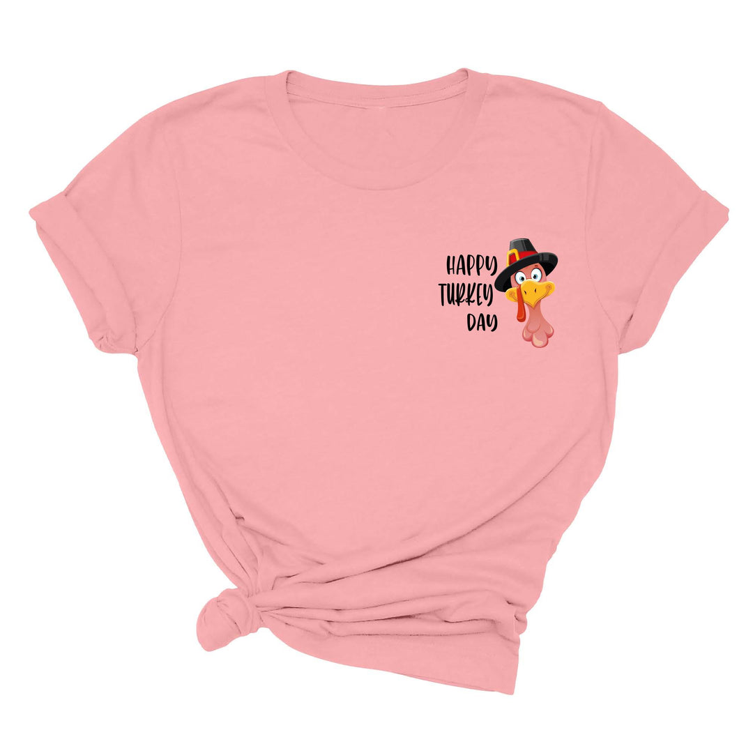 Turkey Pocket Shirt | Gobble Gobble Thanksgiving Tee | Happy Turkey Day Tee