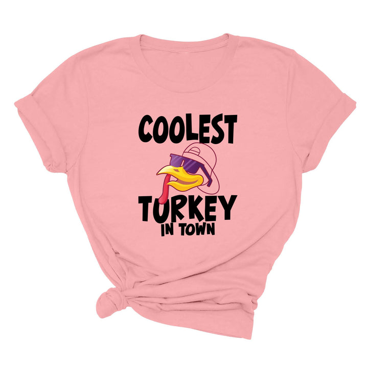 Kids Thanksgiving Shirt | Coolest Turkey in Town Tee