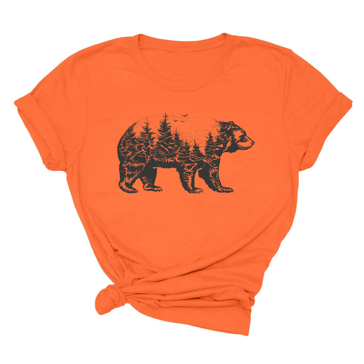 Bear Forest T-Shirt - Nature Lover Camping & Outdoors Mama Bear Tee