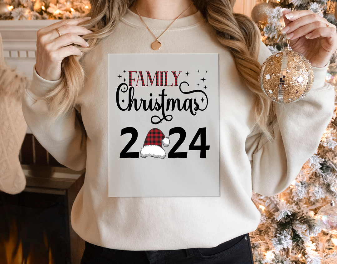 Family Christmas 2024 DTF Transfers, Ready to Press Bulk Heat Transfers