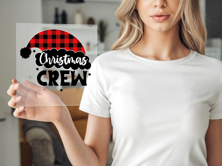 Cousin Crew Santa Hat DTF Transfers, Ready to Press Heat Transfers for Shirts