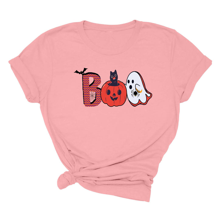 Halloween Boo Shirt – Cute Ghost & Cat Halloween Party Costume Tee