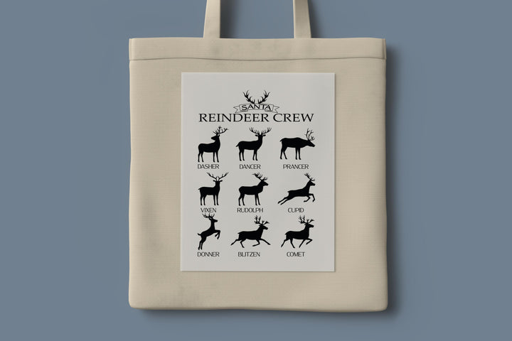 Reindeer Crew Christmas DTF Transfer, Warm Peel Iron-On for Shirts