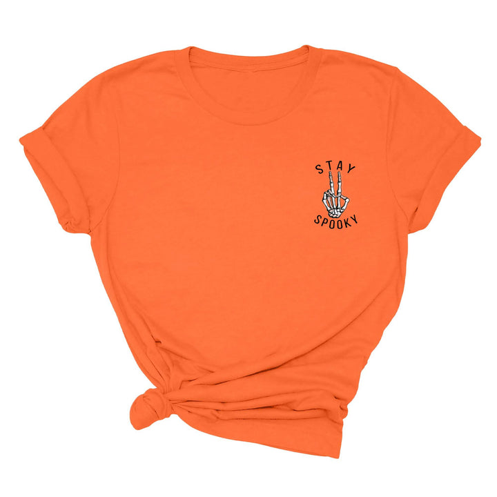 Skeleton Freedom Hands Shirt – Stay Spooky Halloween Tee for Women