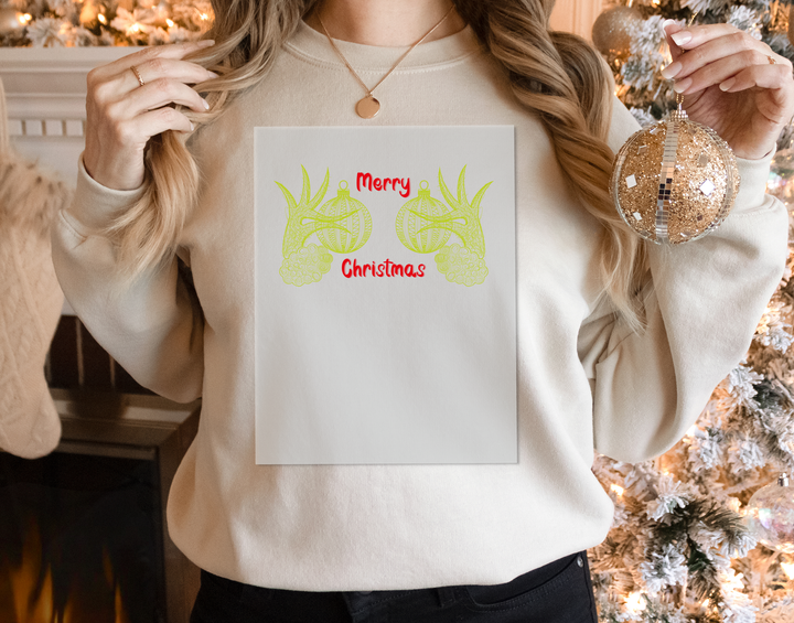 Funny Christmas Boobs DTF Transfers, Ready to Press for Holiday Shirts