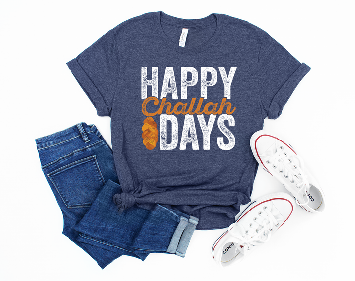 Happy Challah Days Tee - Hanukkah & Jewish Art Gift Shirt