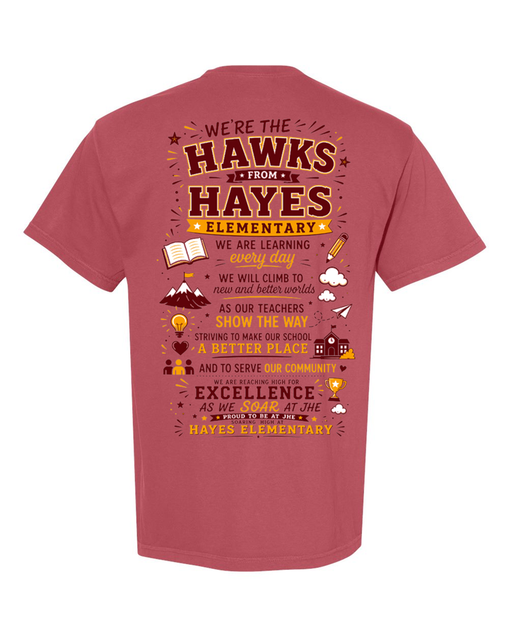 Hayes Elementary Comfort Colors T-Shirt | Adult & Youth