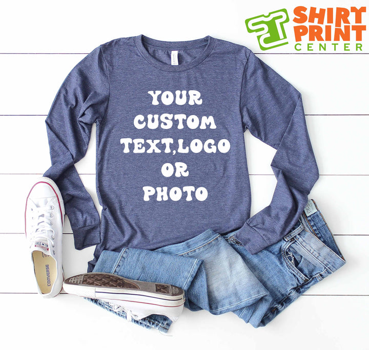 Design & Print Custom Long Sleeve Shirt | Make Your Own Long Sleeve Shirt Design