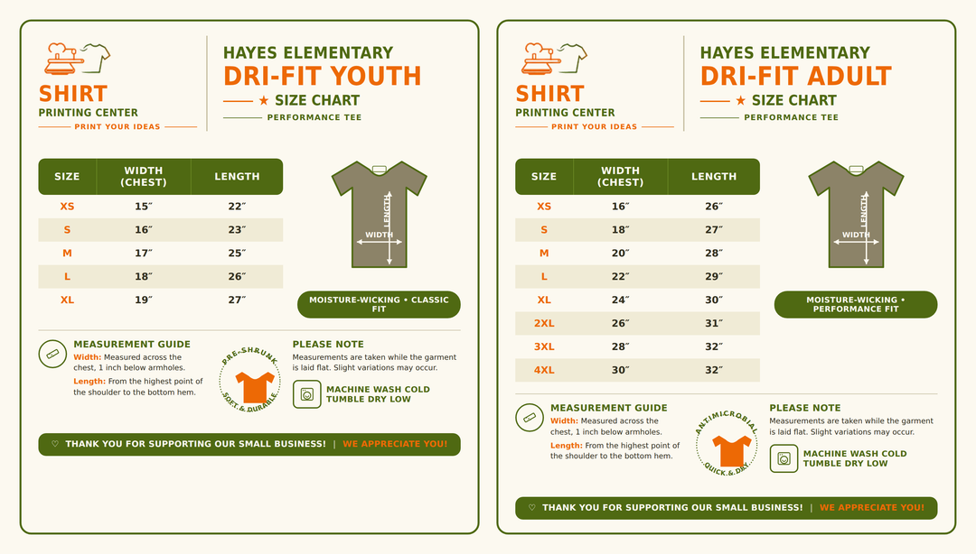 Hayes Elementary DRI-FIT T-Shirt | Adult & Youth