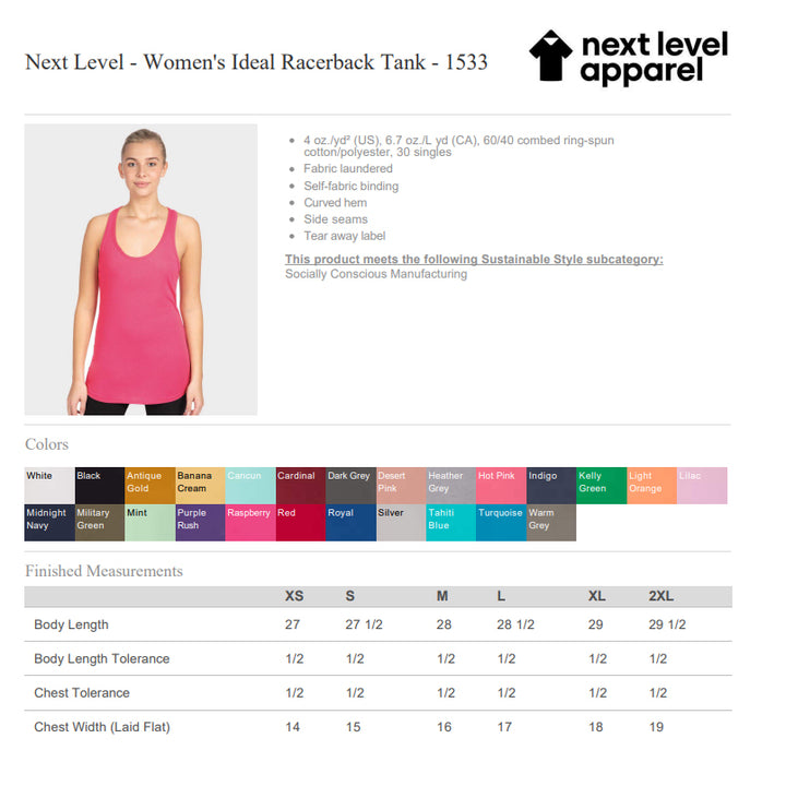 Next Level Women & Men Tank Top