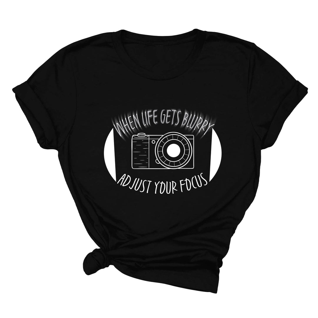 Vintage Camera Shirt - Photographer Tee | Adjust Your Focus