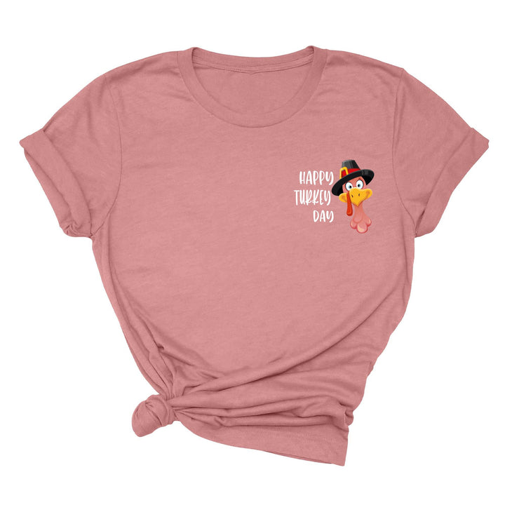 Turkey Pocket Shirt | Gobble Gobble Thanksgiving Tee | Happy Turkey Day Tee