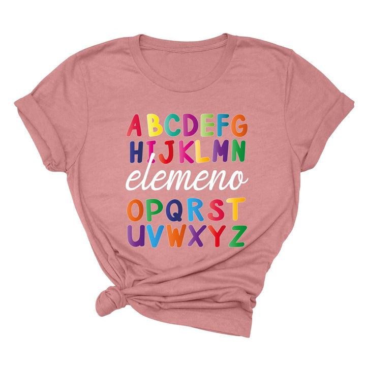 Alphabet Elemeno Shirt - Back to School Teacher Gift, First Grade