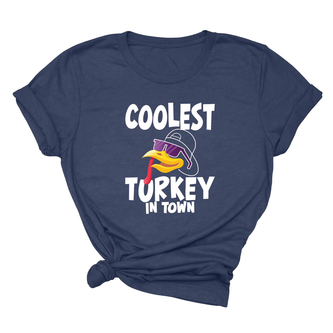 Kids Thanksgiving Shirt | Coolest Turkey in Town Tee