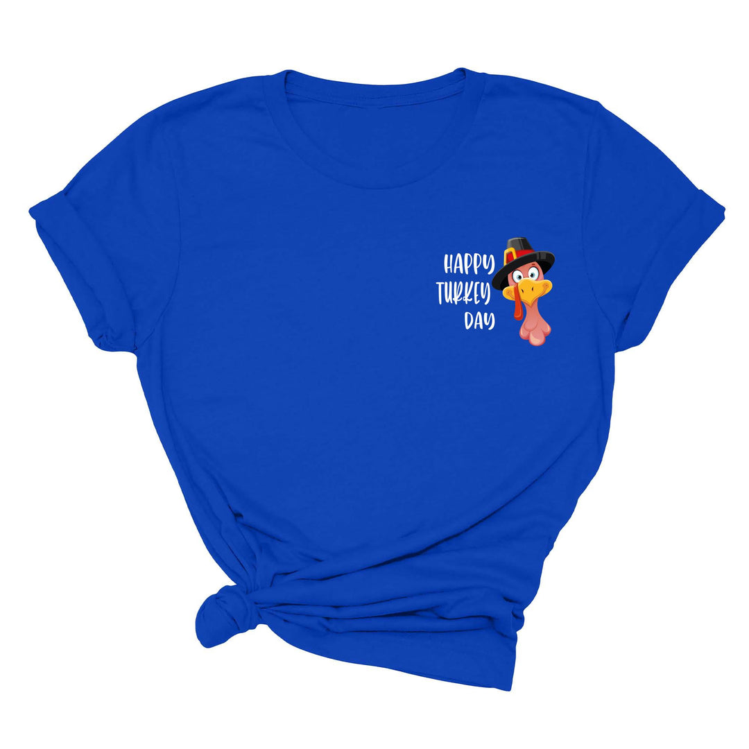 Turkey Pocket Shirt | Gobble Gobble Thanksgiving Tee | Happy Turkey Day Tee