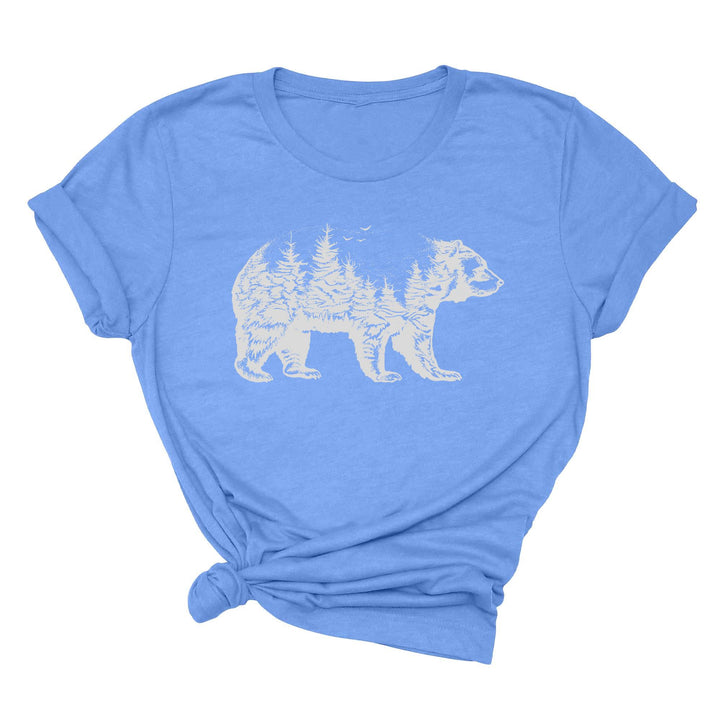 Bear Forest T-Shirt - Nature Lover Camping & Outdoors Mama Bear Tee