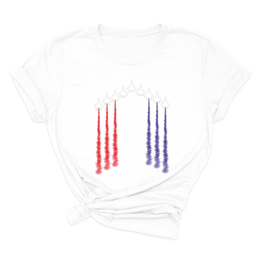 Air Force Shirt - Red, White & Blue Patriotic Tee for 4th of July & Memorial Day