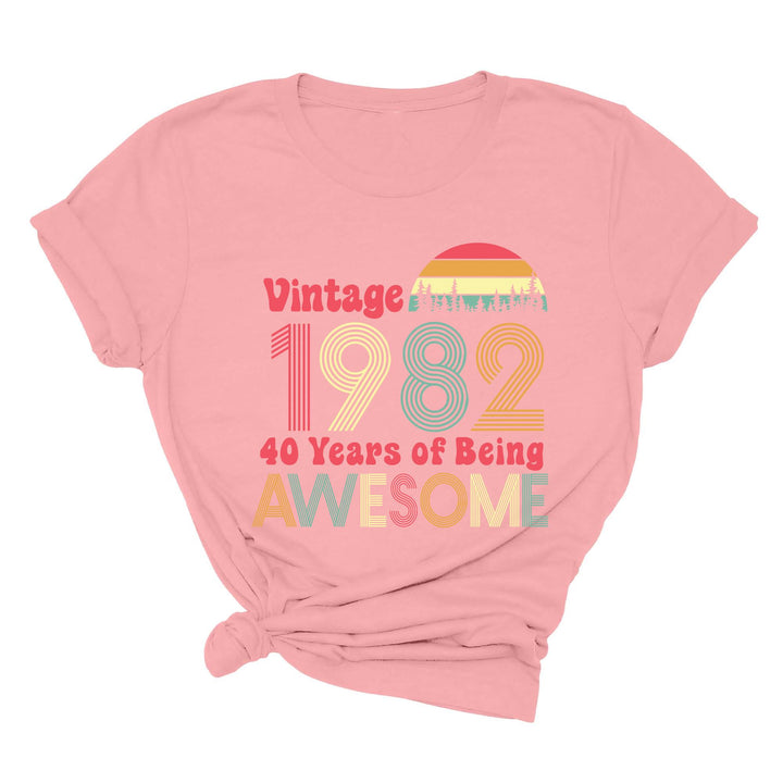 1982 Vintage 42nd Birthday Shirt - 42 Years of Being Awesome Tee