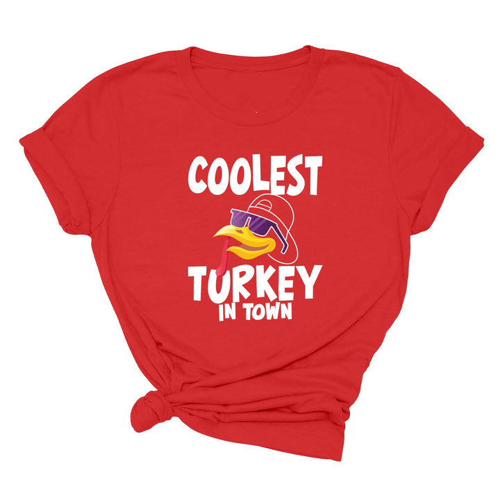 Kids Thanksgiving Shirt | Coolest Turkey in Town Tee