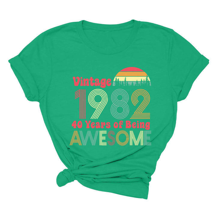 1982 Vintage 42nd Birthday Shirt - 42 Years of Being Awesome Tee