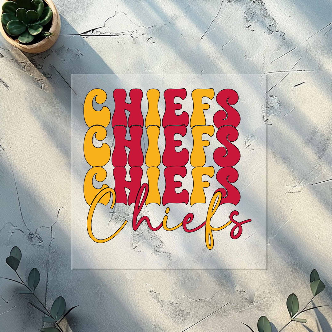 Chiefs Football DTF Transfer, Retro Kansas City Football DTF Print