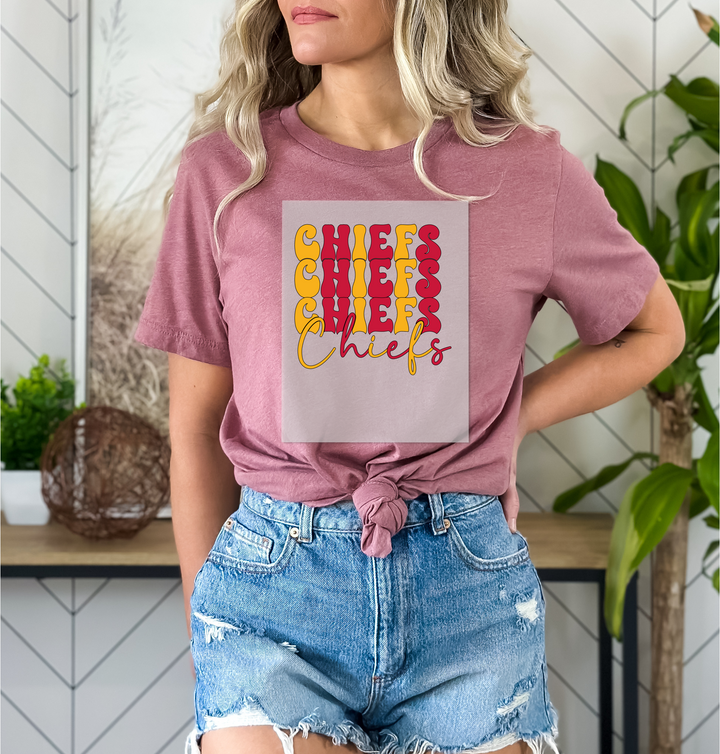 Chiefs Football DTF Transfer, Retro Kansas City Football DTF Print