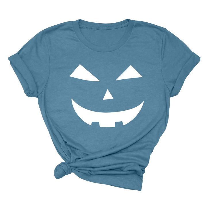 Halloween Pumpkin Shirt – Cute Jack-O-Lantern Tee for Women & Moms