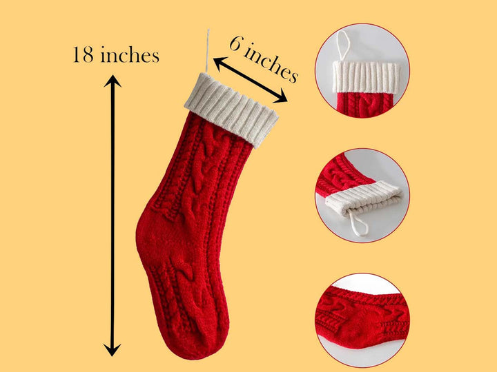 Custom Christmas Stockings, Embroidered Stocking, 2025 Christmas Gift, Knitted Name Stockings